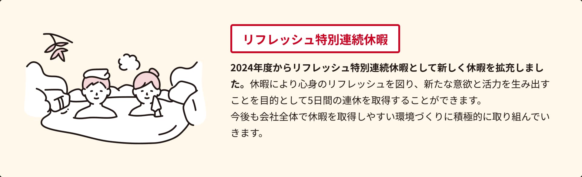 リフレッシュ特別連続休暇